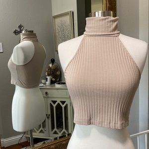 Forever 21 Crop Turtleneck Top